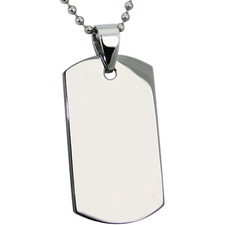Collana con piastrina militare