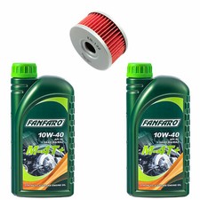 Kit olio motore 10W40 2 litri filtro olio KN136 per Beta Alp 350 Suzuki DR GN GZ TU VL