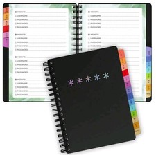 Libro password a spirale A6