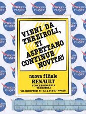 ADESIVO STICKER VINTAGE AUFKLEBER REGIONALE RENAULT AUTO CONCESSIONARIA VARESE