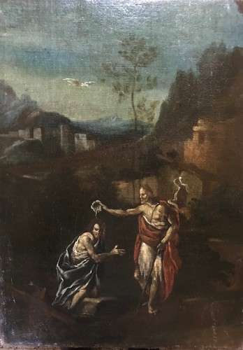 1600 antico dipinto olio tela - antico,