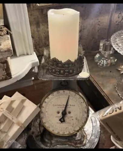 Antica scala vintage libbre - 24,
