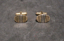 Gemelli da polso uomo vintage in metallo e smalto antichi firmati Lord