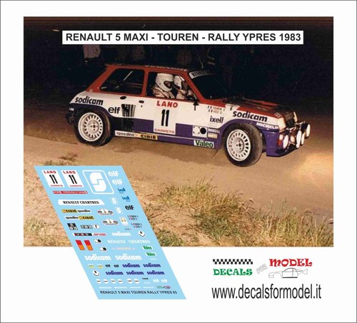 Decals renault 5 - decals,