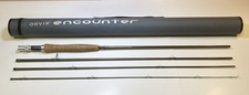Canna da pesca a mosca Orvis Encounter 9' 5wt 3-1/2oz 4 pezzi da viaggio con custodia ottima 