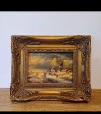 Antico quadro olio su tavola