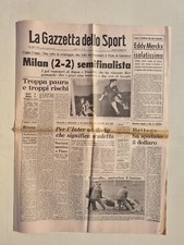 GAZZETTA DELLO SPORT 21 MARZO 1974 PAOK SALONICCO-MILAN 2-2 BIGON TRESOLDI
