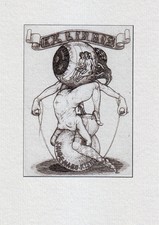 EX LIBRIS BOOKPLATE EROTICO n