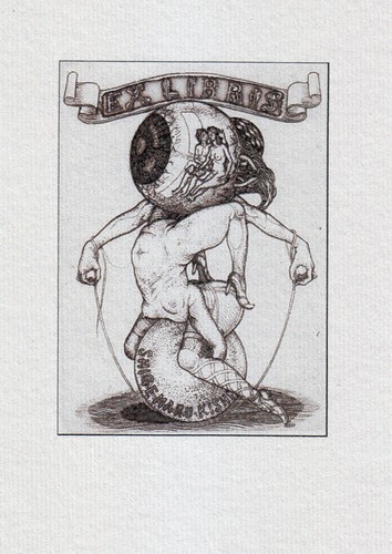 Libris bookplate erotico n - ex,