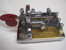 Vibroplex Deluxe Cromo Ham Radio Singola Leva Morse Ham Radio Paddle