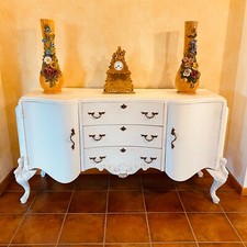 CREDENZA SALA ANNI 50 LACCATA BIANCO OPACO BUFFET CASSETTIERA