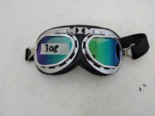 occhiali in pelle moto vintage