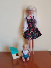 Barbie Mattel Teacher  Maestra 1995 Con Alunno Bambino Tommy Banchetto