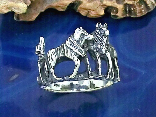 Lupi anello argento - lupi,
