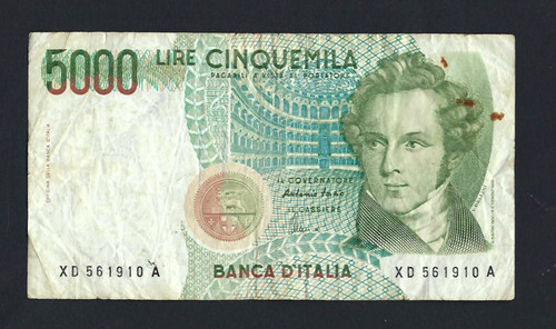 Repubblica italiana 5000 lire - 5000,