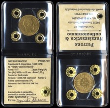 #05769] FRANCIA - NAPOLEONE III IMPERATORE - 10 FRANCHI ORO 1857 PARIGI - SPL