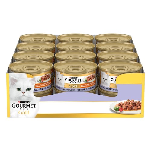 Purina gold umido gatto dadini - purina,