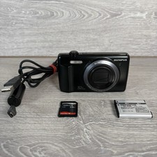Olympus fotocamera digitale VR-340 16,0MP nera testata funzionante con caricatore e scheda SD