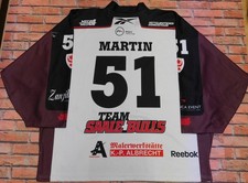 MAGLIA SHIRT TRIKOT ICE HOCKEY GHIACCIO SAALE BULLS MARTIN 51 tg. XXL