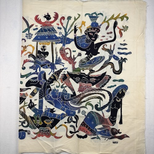 Tessuto artistico batik etnico