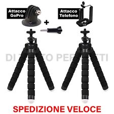 Cavalletto Treppiede  Flessibile snodabile supporto smartphone selfie GoPro tel