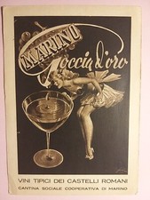 Cantina Soc. Coop. Marino (Roma). Goccia d'oro. Vini tipici dei Castelli Romani.