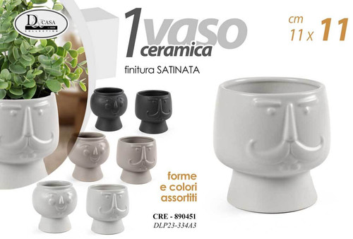 Vaso cachepot ceramica - cachepot,