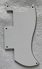 Nuovo per Epiphone SG Speciale Battipenna Chitarra Piastra Graffio,5 Strati Bianco