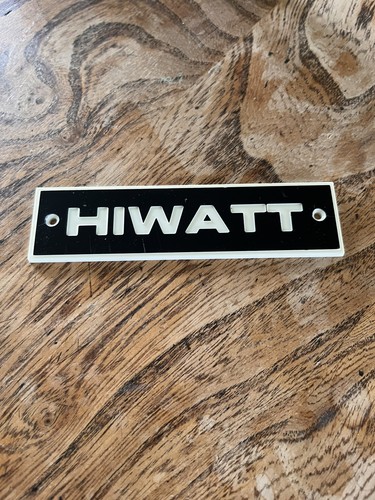Hiwatt amplifiers plastic - amplifiers,