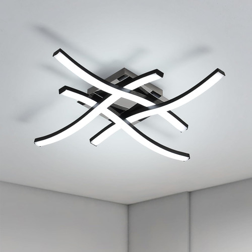 Plafoniera led nero 24w - led,,
