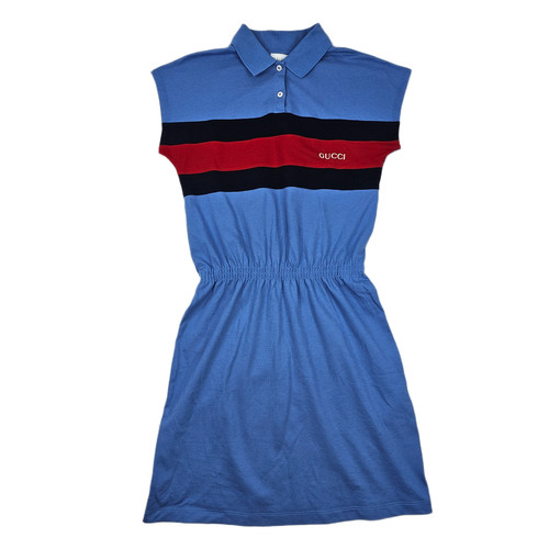 Polo gucci bambina blu righe - gucci,