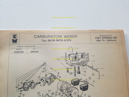 Weber carburatore dhta - weber,