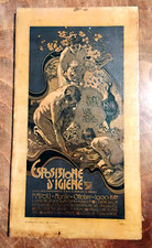 QUADRO PUBBLICITA VINTAGE LITOGRAFIA  HOEHSTEIN ESPOSIZIONE D'IGIENE NAPOLI 1900