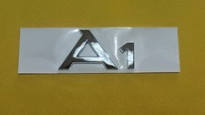 STEMMA TARGHETTA SCRITTA LOGO FREGIO BAULE POSTERIORE AUDI A1 OTTIMA QUALITA'