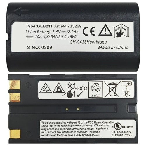 Batteria geb211 per leica - batteria,
