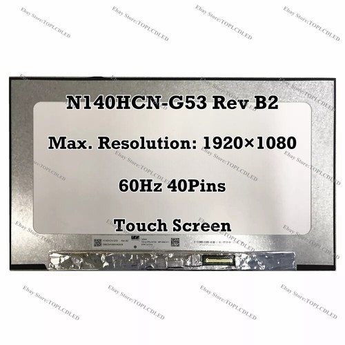 N140hcn g53 rev fhd - b2, 14,0"