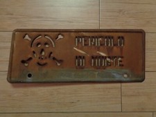 Pericolo morte targa - pericolo,