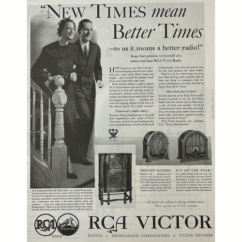 1933 rca victor - 1933, radio