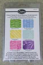 Sizzix Texturz Starter Kit 6 disegni NUOVO #654376 per BigKick/Big Shot