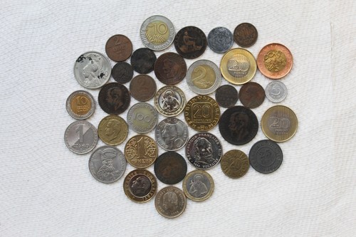 European coins total aus - 35, total,