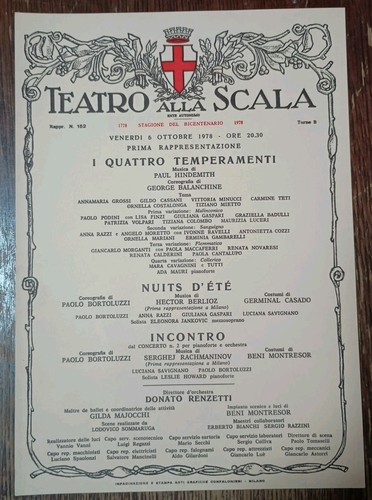Locandina teatro alla scala - teatro,