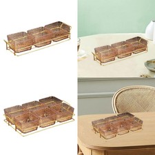 Piatto di servizio diviso, piatti da di caramelle con supporto e manette per