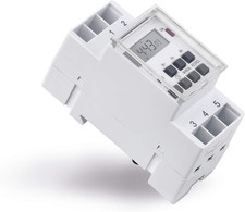 Interruttore Orario Digitale per Guida Din/Pannello Di Controllo, 10 Programmi D