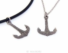 argento 925 collana ancora