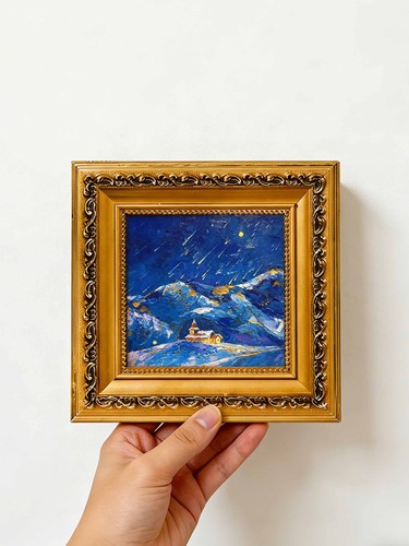 Notte stellata chiesa meteora - notte,