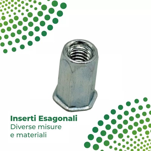 Inserti esagonali testa - inserti,