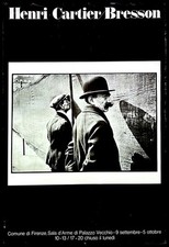 1978 * Manifesto Poster Originale "Henri Cartier BRESSON - Firenze - Palazzo Vec