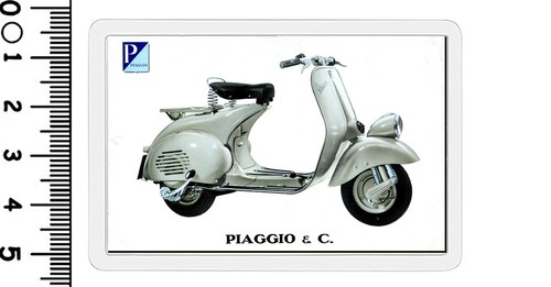 Calamita pubblicitaria piaggio - pubblicitaria,