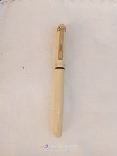 ANTICA PENNA STILOGRAFICA ANNI 70 AVORIO MARCHIATA COL SIMBOLO ORO 575