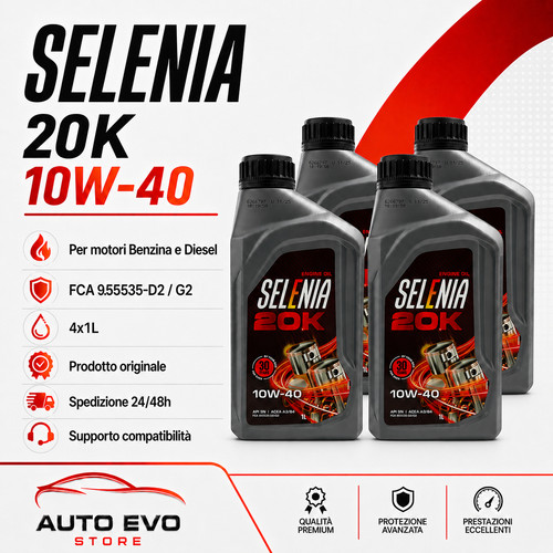 Selenia 20k 10w40 olio - 4l,